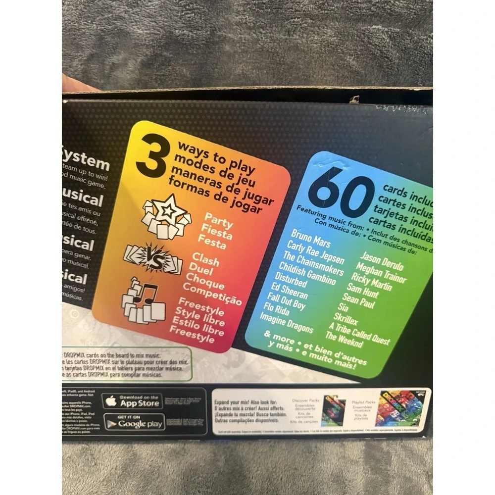 Hasbro Harmonix Dropmix Gaming System Board Music Mixer W/65 Cards & Instruction